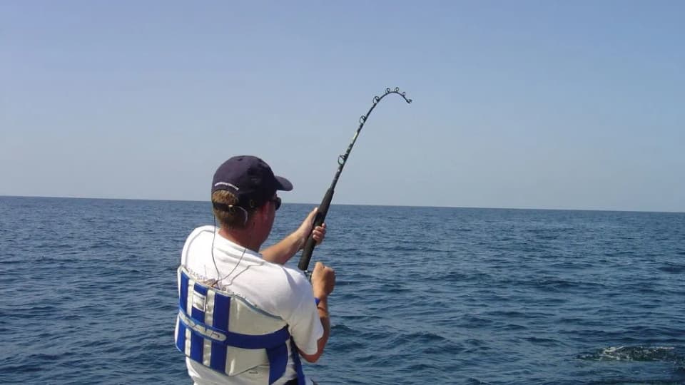 A fishing trip by boat in the middle of the Red Sea