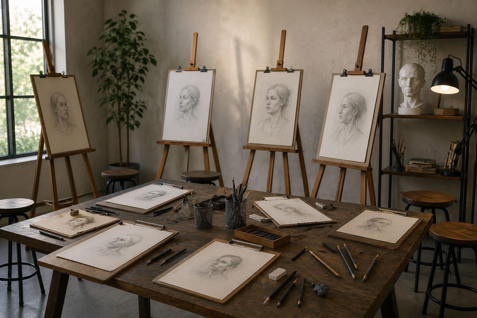 Portrait drawing - an interactive group workshop