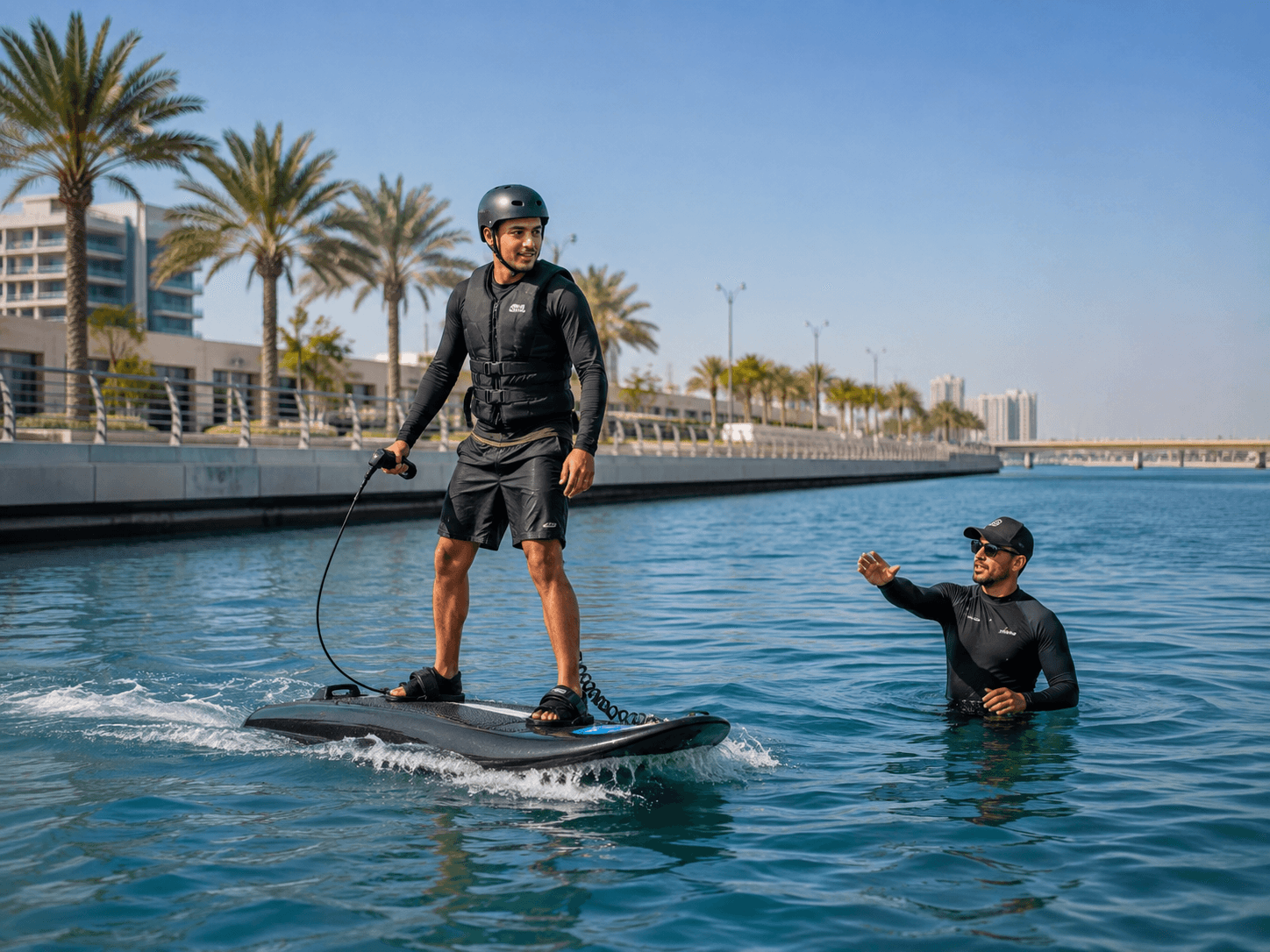 ينبع: تجربة تدريب الجت سيرف الكهربائي